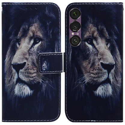 Coloured Drawing Flip Leather Phone Case