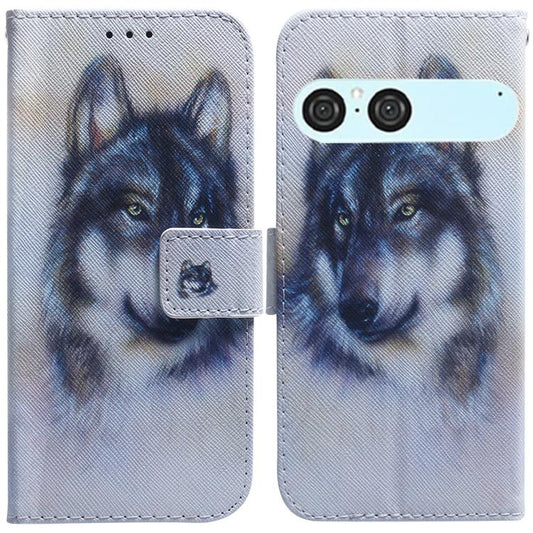 Coloured Drawing Flip Leather Phone Case