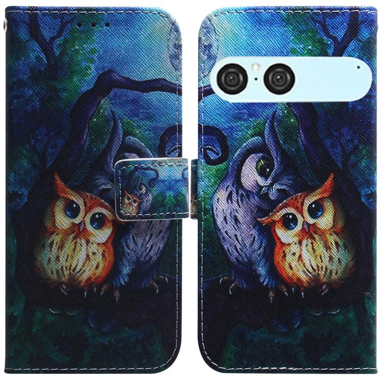 Coloured Drawing Flip Leather Phone Case, For Sony Xperia 1 VIII, For Sony Xperia 10 VII, For Sony Xperia 1 VII, For Sony Xperia 10 VI, For Sony Xperia 1 VI, For Sony Xperia 5 VI, For Sony Xperia 5 V