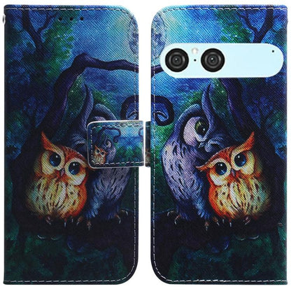 Coloured Drawing Flip Leather Phone Case, For Sony Xperia 1 VIII, For Sony Xperia 10 VII, For Sony Xperia 1 VII, For Sony Xperia 10 VI, For Sony Xperia 1 VI, For Sony Xperia 5 VI, For Sony Xperia 5 V
