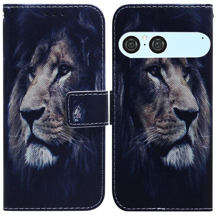 Coloured Drawing Flip Leather Phone Case