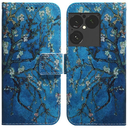 Coloured Drawing Flip Leather Phone Case, For Sony Xperia 1 VIII, For Sony Xperia 10 VII, For Sony Xperia 1 VII, For Sony Xperia 10 VI, For Sony Xperia 1 VI, For Sony Xperia 5 VI, For Sony Xperia 5 V