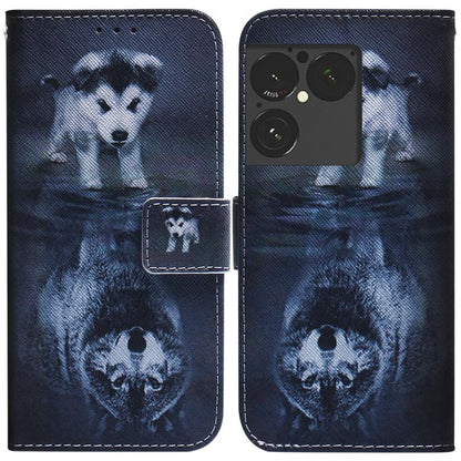 Coloured Drawing Flip Leather Phone Case, For Sony Xperia 1 VIII, For Sony Xperia 10 VII, For Sony Xperia 1 VII, For Sony Xperia 10 VI, For Sony Xperia 1 VI, For Sony Xperia 5 VI, For Sony Xperia 5 V
