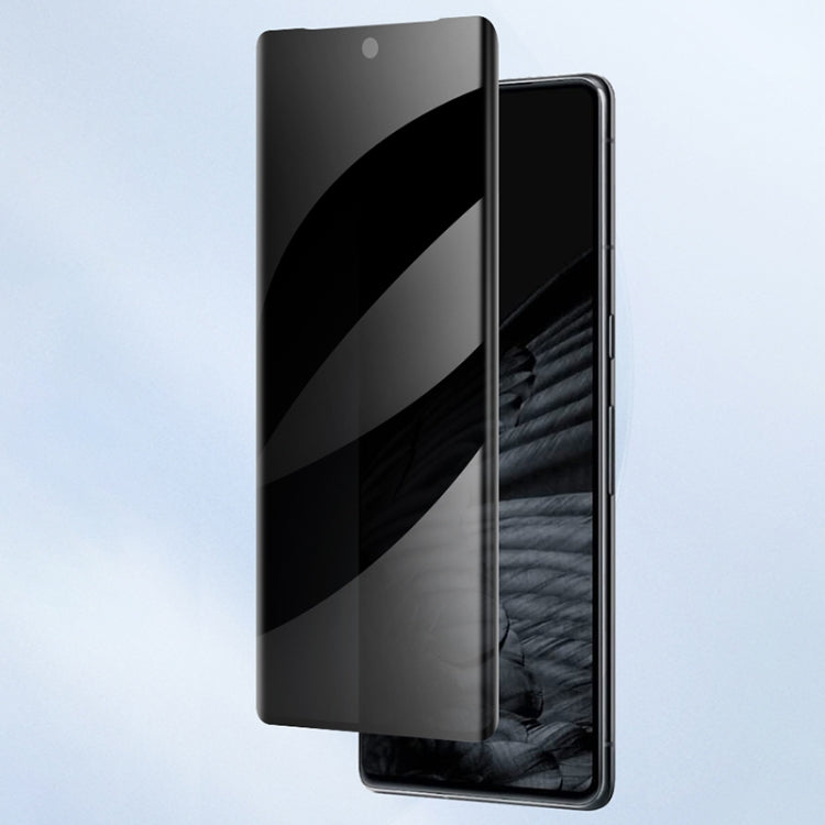 3D Curved Edge Privacy Tempered Glass Film, For Google Pixel 7 Pro