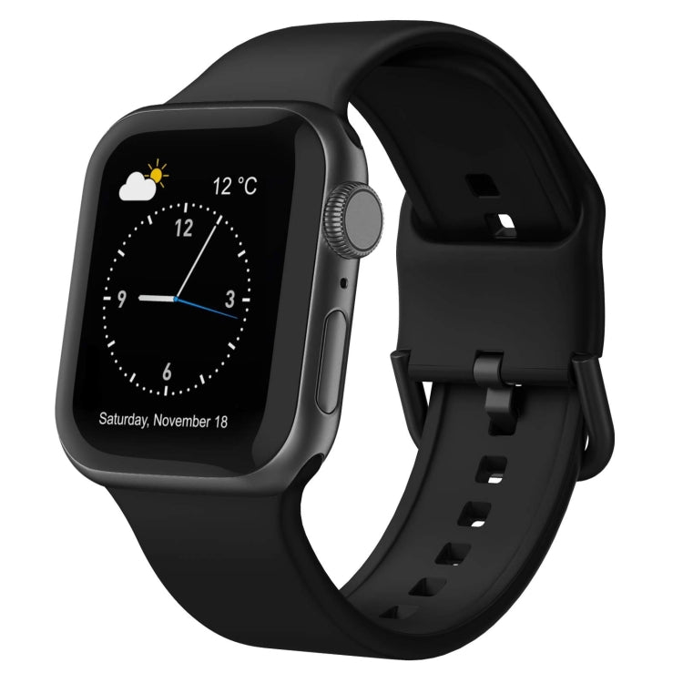 Pin Buckle Silicone Watch Band, For Apple Watch SE 2023 40mm, For Apple Watch Ultra 2 49mm, For Apple Watch Series 9 45mm, For Apple Watch Series 9 41mm
