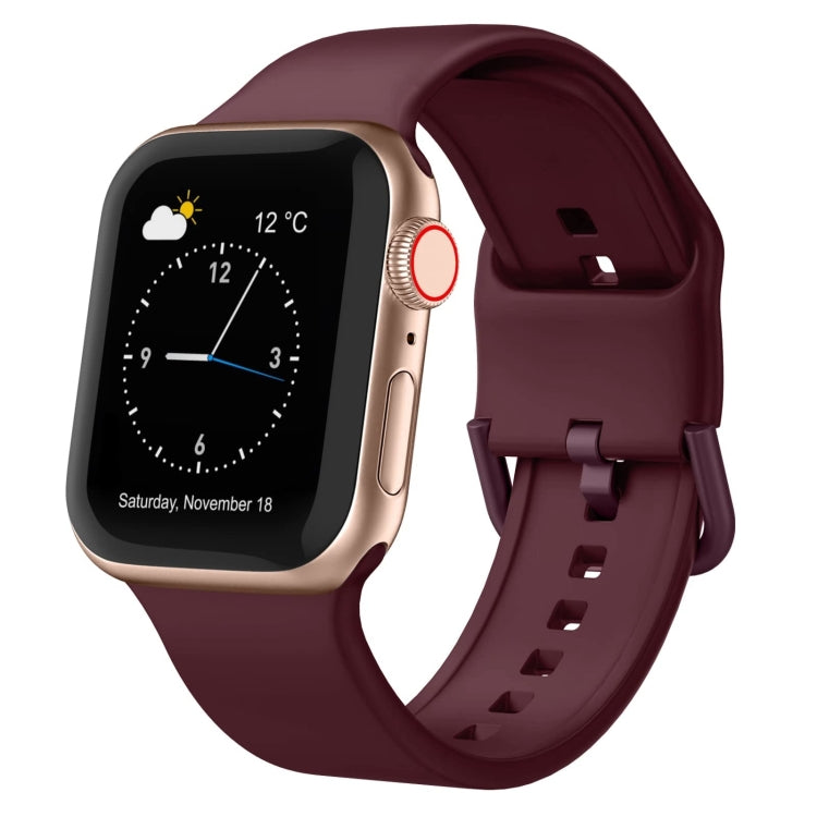 Pin Buckle Silicone Watch Band, For Apple Watch SE 2023 40mm, For Apple Watch Ultra 2 49mm, For Apple Watch Series 9 45mm, For Apple Watch Series 9 41mm