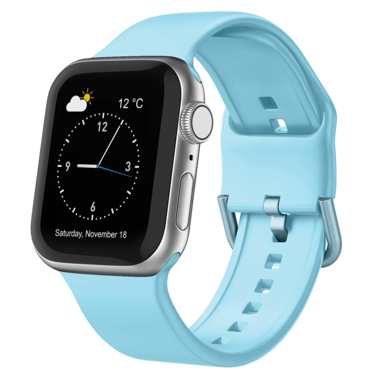 Pin Buckle Silicone Watch Band, For Apple Watch SE 2023 40mm, For Apple Watch Ultra 2 49mm, For Apple Watch Series 9 45mm, For Apple Watch Series 9 41mm