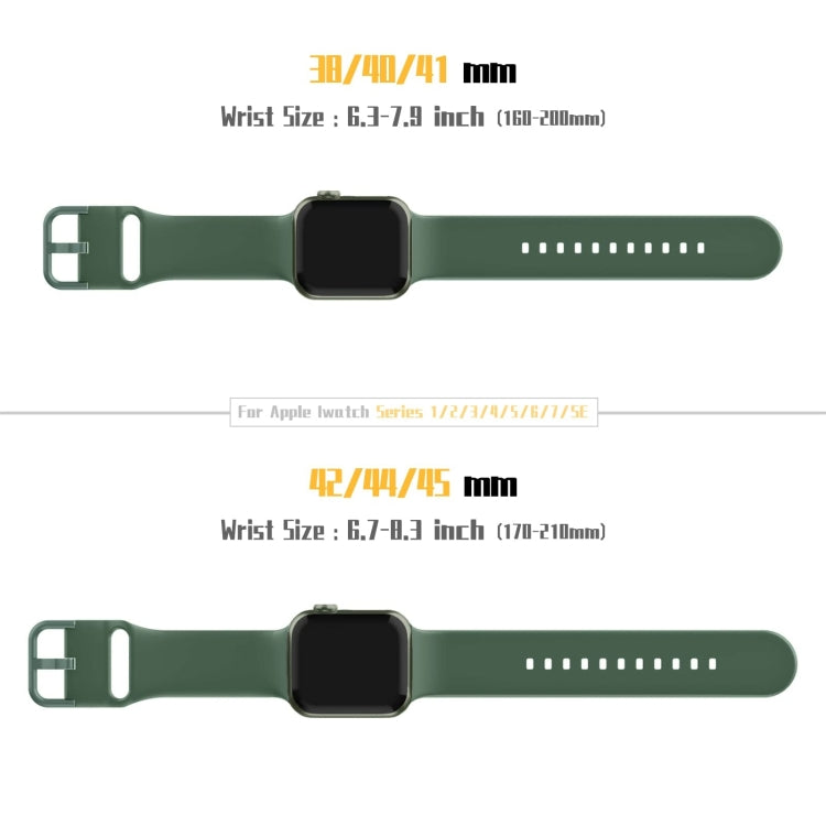 Pin Buckle Silicone Watch Band, For Apple Watch SE 2023 40mm, For Apple Watch Ultra 2 49mm, For Apple Watch Series 9 45mm, For Apple Watch Series 9 41mm