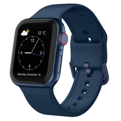 Pin Buckle Silicone Watch Band, For Apple Watch SE 2023 40mm, For Apple Watch Ultra 2 49mm, For Apple Watch Series 9 45mm, For Apple Watch Series 9 41mm