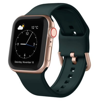Pin Buckle Silicone Watch Band, For Apple Watch SE 2023 40mm, For Apple Watch Ultra 2 49mm, For Apple Watch Series 9 45mm, For Apple Watch Series 9 41mm