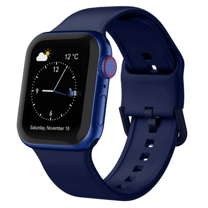 Pin Buckle Silicone Watch Band, For Apple Watch SE 2023 40mm, For Apple Watch Ultra 2 49mm, For Apple Watch Series 9 45mm, For Apple Watch Series 9 41mm