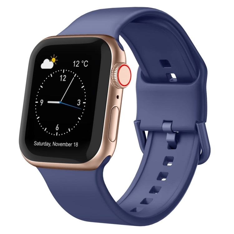 Pin Buckle Silicone Watch Band, For Apple Watch SE 2023 40mm, For Apple Watch Ultra 2 49mm, For Apple Watch Series 9 45mm, For Apple Watch Series 9 41mm