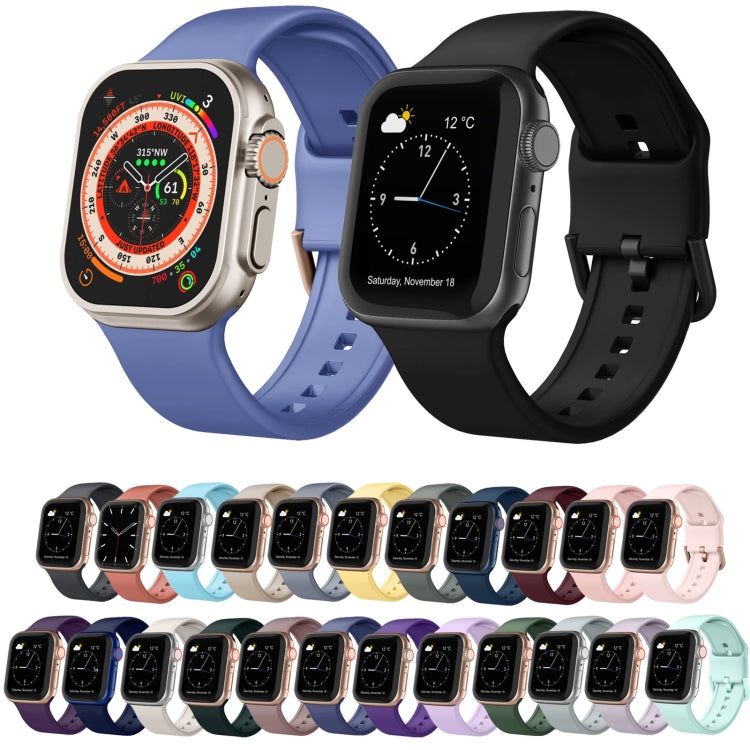 Pin Buckle Silicone Watch Band, For Apple Watch SE 2023 40mm, For Apple Watch Ultra 2 49mm, For Apple Watch Series 9 45mm, For Apple Watch Series 9 41mm
