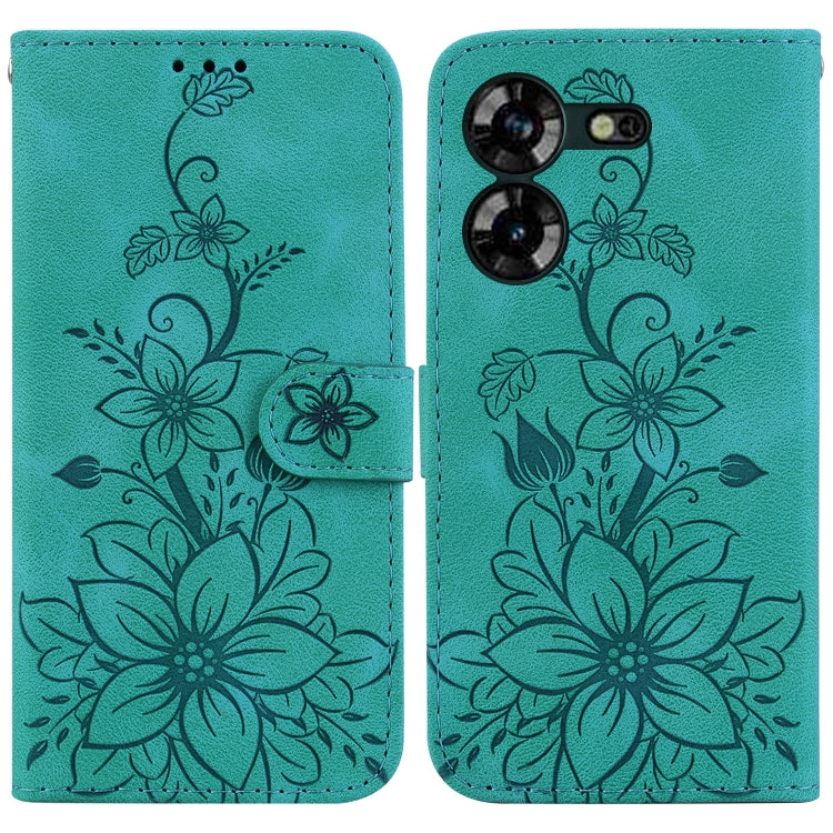 Lily Embossed Leather Phone Case, For Tecno Pova 5 Pro, For Tecno Pova Neo 3, For Tecno Pova 5, For Tecno Camon 20 Premier 5G, For Tecno Camon 20 Pro 5G, For Tecno Camon 20 Pro 4G / Camon 20, For Tecno Spark 10 5G, For Tecno Spark 10 4G / Spark 10C    ...