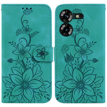 Lily Embossed Leather Phone Case, For Tecno Pova 5 Pro, For Tecno Pova Neo 3, For Tecno Pova 5, For Tecno Camon 20 Premier 5G, For Tecno Camon 20 Pro 5G, For Tecno Camon 20 Pro 4G / Camon 20, For Tecno Spark 10 5G, For Tecno Spark 10 4G / Spark 10C    ...