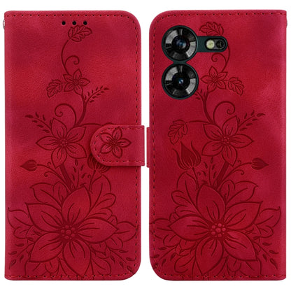 Lily Embossed Leather Phone Case, For Tecno Pova 5 Pro, For Tecno Pova Neo 3, For Tecno Pova 5, For Tecno Camon 20 Premier 5G, For Tecno Camon 20 Pro 5G, For Tecno Camon 20 Pro 4G / Camon 20, For Tecno Spark 10 5G, For Tecno Spark 10 4G / Spark 10C    ...