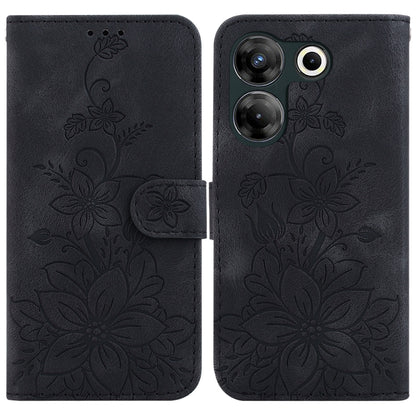 Lily Embossed Leather Phone Case, For Tecno Pova 5 Pro, For Tecno Pova Neo 3, For Tecno Pova 5, For Tecno Camon 20 Premier 5G, For Tecno Camon 20 Pro 5G, For Tecno Camon 20 Pro 4G / Camon 20, For Tecno Spark 10 5G, For Tecno Spark 10 4G / Spark 10C    ...