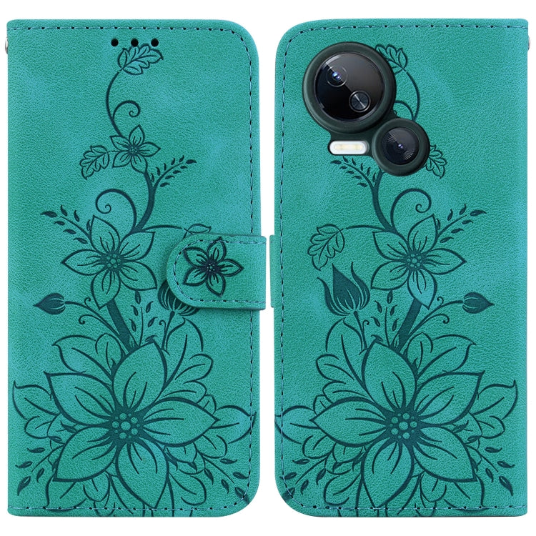 Lily Embossed Leather Phone Case, For Tecno Pova 5 Pro, For Tecno Pova Neo 3, For Tecno Pova 5, For Tecno Camon 20 Premier 5G, For Tecno Camon 20 Pro 5G, For Tecno Camon 20 Pro 4G / Camon 20, For Tecno Spark 10 5G, For Tecno Spark 10 4G / Spark 10C    ...