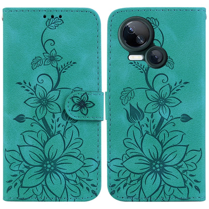 Lily Embossed Leather Phone Case, For Tecno Pova 5 Pro, For Tecno Pova Neo 3, For Tecno Pova 5, For Tecno Camon 20 Premier 5G, For Tecno Camon 20 Pro 5G, For Tecno Camon 20 Pro 4G / Camon 20, For Tecno Spark 10 5G, For Tecno Spark 10 4G / Spark 10C    ...