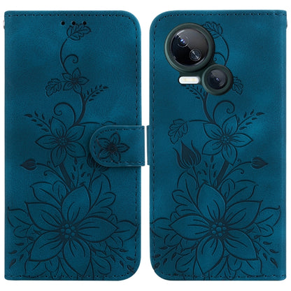 Lily Embossed Leather Phone Case, For Tecno Pova 5 Pro, For Tecno Pova Neo 3, For Tecno Pova 5, For Tecno Camon 20 Premier 5G, For Tecno Camon 20 Pro 5G, For Tecno Camon 20 Pro 4G / Camon 20, For Tecno Spark 10 5G, For Tecno Spark 10 4G / Spark 10C    ...