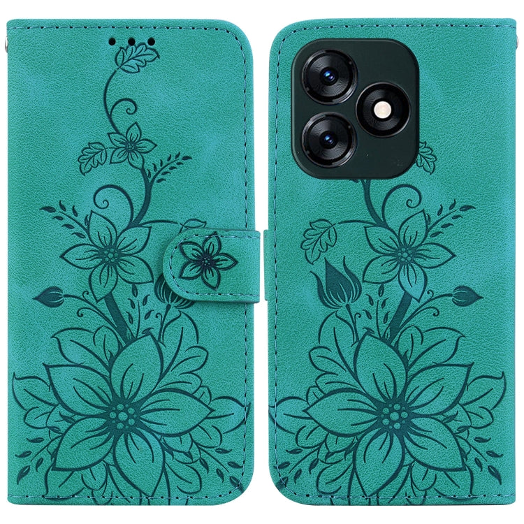 Lily Embossed Leather Phone Case, For Tecno Pova 5 Pro, For Tecno Pova Neo 3, For Tecno Pova 5, For Tecno Camon 20 Premier 5G, For Tecno Camon 20 Pro 5G, For Tecno Camon 20 Pro 4G / Camon 20, For Tecno Spark 10 5G, For Tecno Spark 10 4G / Spark 10C    ...