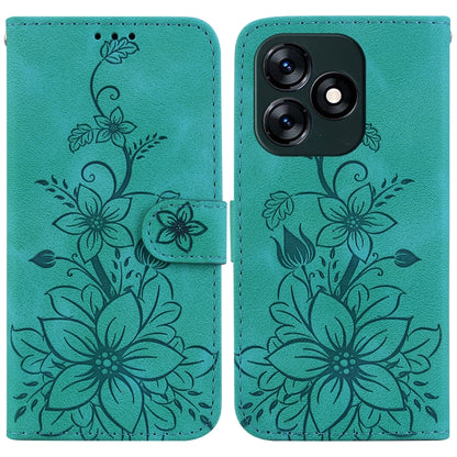 Lily Embossed Leather Phone Case, For Tecno Pova 5 Pro, For Tecno Pova Neo 3, For Tecno Pova 5, For Tecno Camon 20 Premier 5G, For Tecno Camon 20 Pro 5G, For Tecno Camon 20 Pro 4G / Camon 20, For Tecno Spark 10 5G, For Tecno Spark 10 4G / Spark 10C    ...
