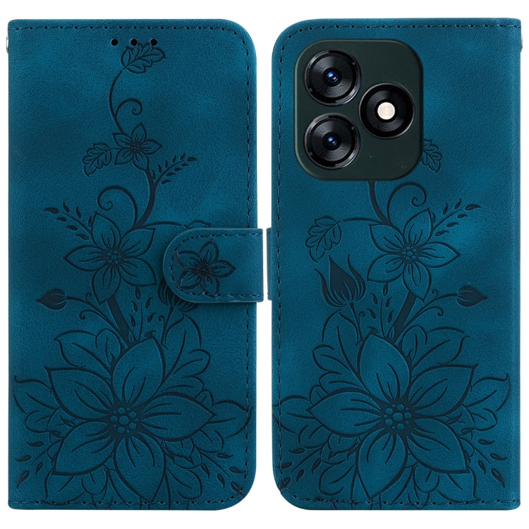 Lily Embossed Leather Phone Case, For Tecno Pova 5 Pro, For Tecno Pova Neo 3, For Tecno Pova 5, For Tecno Camon 20 Premier 5G, For Tecno Camon 20 Pro 5G, For Tecno Camon 20 Pro 4G / Camon 20, For Tecno Spark 10 5G, For Tecno Spark 10 4G / Spark 10C    ...