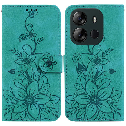 Lily Embossed Leather Phone Case, For Tecno Pova 5 Pro, For Tecno Pova Neo 3, For Tecno Pova 5, For Tecno Camon 20 Premier 5G, For Tecno Camon 20 Pro 5G, For Tecno Camon 20 Pro 4G / Camon 20, For Tecno Spark 10 5G, For Tecno Spark 10 4G / Spark 10C    ...