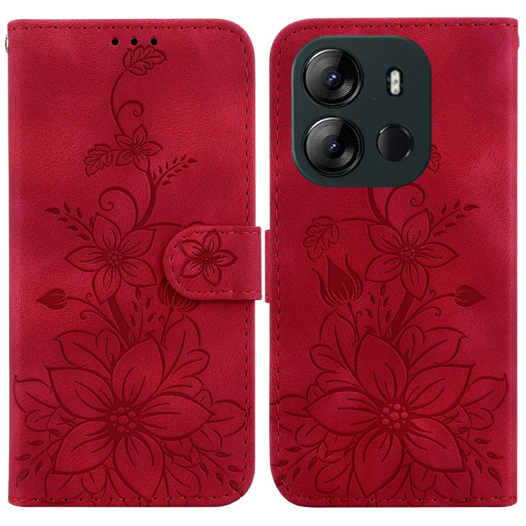 Lily Embossed Leather Phone Case, For Tecno Pova 5 Pro, For Tecno Pova Neo 3, For Tecno Pova 5, For Tecno Camon 20 Premier 5G, For Tecno Camon 20 Pro 5G, For Tecno Camon 20 Pro 4G / Camon 20, For Tecno Spark 10 5G, For Tecno Spark 10 4G / Spark 10C    ...