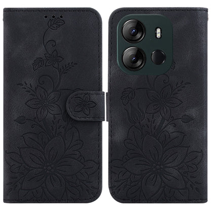 Lily Embossed Leather Phone Case, For Tecno Pova 5 Pro, For Tecno Pova Neo 3, For Tecno Pova 5, For Tecno Camon 20 Premier 5G, For Tecno Camon 20 Pro 5G, For Tecno Camon 20 Pro 4G / Camon 20, For Tecno Spark 10 5G, For Tecno Spark 10 4G / Spark 10C    ...