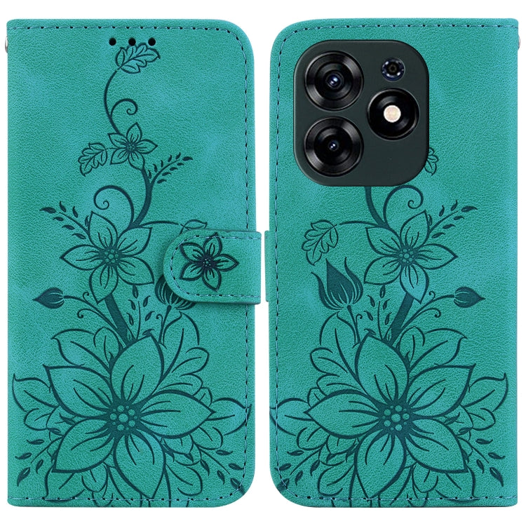 Lily Embossed Leather Phone Case, For Tecno Pova 5 Pro, For Tecno Pova Neo 3, For Tecno Pova 5, For Tecno Camon 20 Premier 5G, For Tecno Camon 20 Pro 5G, For Tecno Camon 20 Pro 4G / Camon 20, For Tecno Spark 10 5G, For Tecno Spark 10 4G / Spark 10C    ...