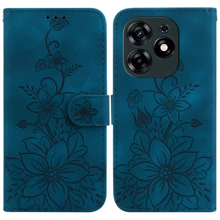 Lily Embossed Leather Phone Case, For Tecno Pova 5 Pro, For Tecno Pova Neo 3, For Tecno Pova 5, For Tecno Camon 20 Premier 5G, For Tecno Camon 20 Pro 5G, For Tecno Camon 20 Pro 4G / Camon 20, For Tecno Spark 10 5G, For Tecno Spark 10 4G / Spark 10C    ...