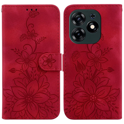 Lily Embossed Leather Phone Case, For Tecno Pova 5 Pro, For Tecno Pova Neo 3, For Tecno Pova 5, For Tecno Camon 20 Premier 5G, For Tecno Camon 20 Pro 5G, For Tecno Camon 20 Pro 4G / Camon 20, For Tecno Spark 10 5G, For Tecno Spark 10 4G / Spark 10C    ...