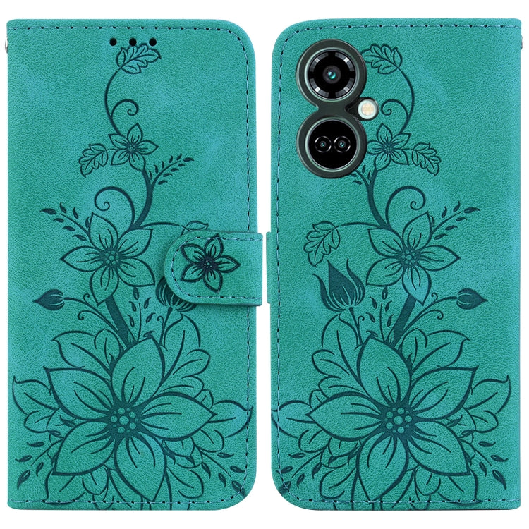 Lily Embossed Leather Phone Case, For Tecno Pova 5 Pro, For Tecno Pova Neo 3, For Tecno Pova 5, For Tecno Camon 20 Premier 5G, For Tecno Camon 20 Pro 5G, For Tecno Camon 20 Pro 4G / Camon 20, For Tecno Spark 10 5G, For Tecno Spark 10 4G / Spark 10C    ...