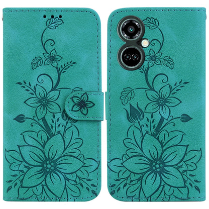 Lily Embossed Leather Phone Case, For Tecno Pova 5 Pro, For Tecno Pova Neo 3, For Tecno Pova 5, For Tecno Camon 20 Premier 5G, For Tecno Camon 20 Pro 5G, For Tecno Camon 20 Pro 4G / Camon 20, For Tecno Spark 10 5G, For Tecno Spark 10 4G / Spark 10C    ...