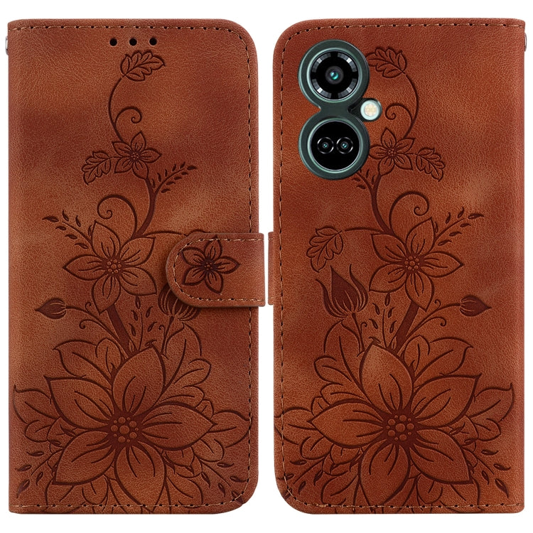 Lily Embossed Leather Phone Case, For Tecno Pova 5 Pro, For Tecno Pova Neo 3, For Tecno Pova 5, For Tecno Camon 20 Premier 5G, For Tecno Camon 20 Pro 5G, For Tecno Camon 20 Pro 4G / Camon 20, For Tecno Spark 10 5G, For Tecno Spark 10 4G / Spark 10C    ...