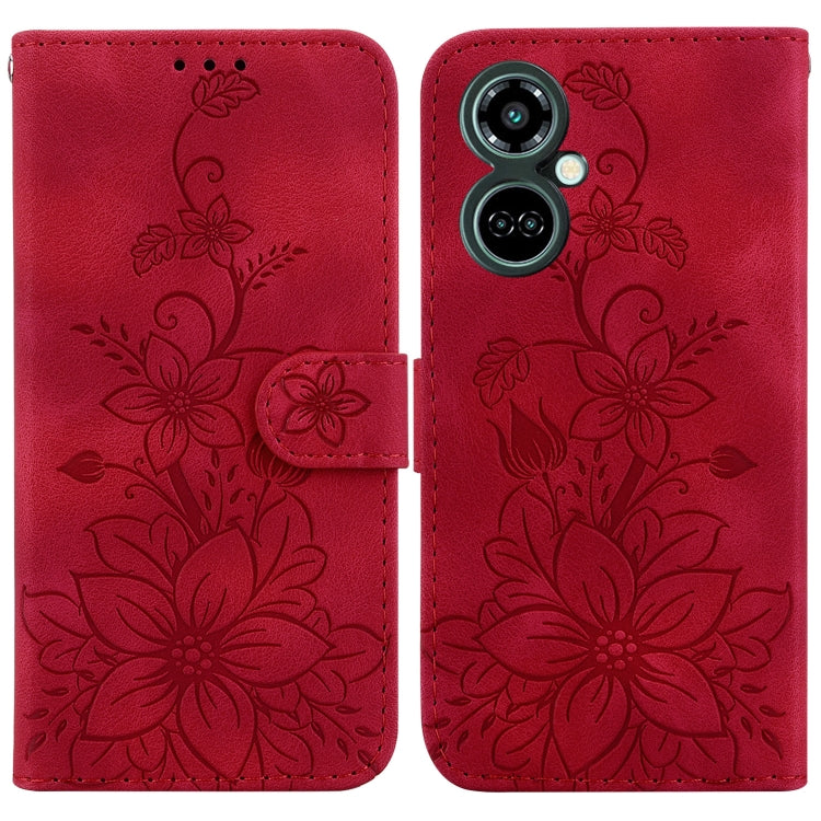 Lily Embossed Leather Phone Case, For Tecno Pova 5 Pro, For Tecno Pova Neo 3, For Tecno Pova 5, For Tecno Camon 20 Premier 5G, For Tecno Camon 20 Pro 5G, For Tecno Camon 20 Pro 4G / Camon 20, For Tecno Spark 10 5G, For Tecno Spark 10 4G / Spark 10C    ...