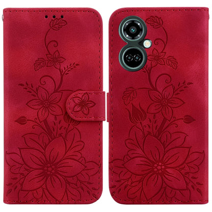 Lily Embossed Leather Phone Case, For Tecno Pova 5 Pro, For Tecno Pova Neo 3, For Tecno Pova 5, For Tecno Camon 20 Premier 5G, For Tecno Camon 20 Pro 5G, For Tecno Camon 20 Pro 4G / Camon 20, For Tecno Spark 10 5G, For Tecno Spark 10 4G / Spark 10C    ...