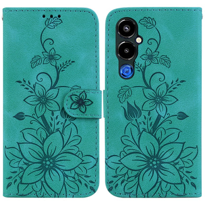 Lily Embossed Leather Phone Case, For Tecno Pova 5 Pro, For Tecno Pova Neo 3, For Tecno Pova 5, For Tecno Camon 20 Premier 5G, For Tecno Camon 20 Pro 5G, For Tecno Camon 20 Pro 4G / Camon 20, For Tecno Spark 10 5G, For Tecno Spark 10 4G / Spark 10C    ...