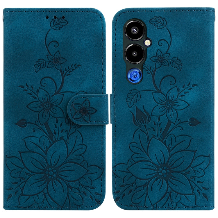 Lily Embossed Leather Phone Case, For Tecno Pova 5 Pro, For Tecno Pova Neo 3, For Tecno Pova 5, For Tecno Camon 20 Premier 5G, For Tecno Camon 20 Pro 5G, For Tecno Camon 20 Pro 4G / Camon 20, For Tecno Spark 10 5G, For Tecno Spark 10 4G / Spark 10C    ...