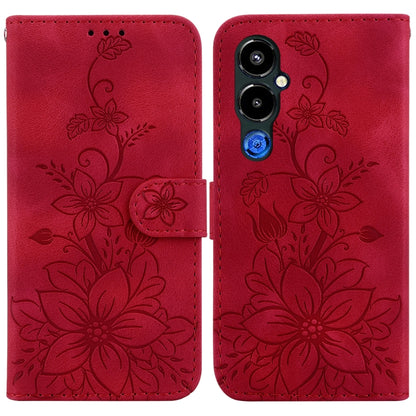 Lily Embossed Leather Phone Case, For Tecno Pova 5 Pro, For Tecno Pova Neo 3, For Tecno Pova 5, For Tecno Camon 20 Premier 5G, For Tecno Camon 20 Pro 5G, For Tecno Camon 20 Pro 4G / Camon 20, For Tecno Spark 10 5G, For Tecno Spark 10 4G / Spark 10C    ...