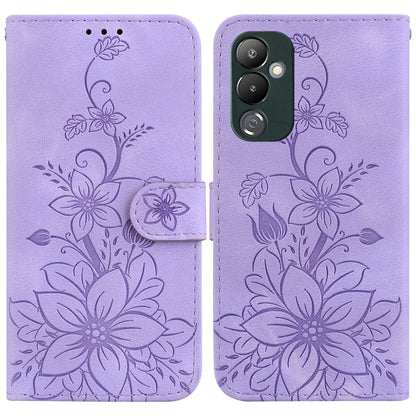Lily Embossed Leather Phone Case, For Tecno Pova 5 Pro, For Tecno Pova Neo 3, For Tecno Pova 5, For Tecno Camon 20 Premier 5G, For Tecno Camon 20 Pro 5G, For Tecno Camon 20 Pro 4G / Camon 20, For Tecno Spark 10 5G, For Tecno Spark 10 4G / Spark 10C    ...
