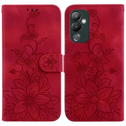 Lily Embossed Leather Phone Case, For Tecno Pova 5 Pro, For Tecno Pova Neo 3, For Tecno Pova 5, For Tecno Camon 20 Premier 5G, For Tecno Camon 20 Pro 5G, For Tecno Camon 20 Pro 4G / Camon 20, For Tecno Spark 10 5G, For Tecno Spark 10 4G / Spark 10C    ...