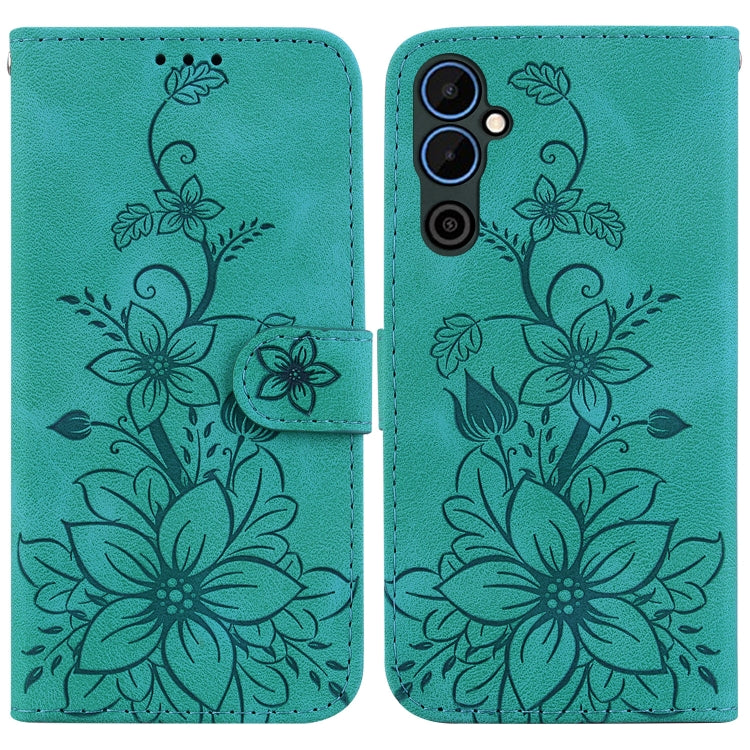 Lily Embossed Leather Phone Case, For Tecno Pova 5 Pro, For Tecno Pova Neo 3, For Tecno Pova 5, For Tecno Camon 20 Premier 5G, For Tecno Camon 20 Pro 5G, For Tecno Camon 20 Pro 4G / Camon 20, For Tecno Spark 10 5G, For Tecno Spark 10 4G / Spark 10C    ...