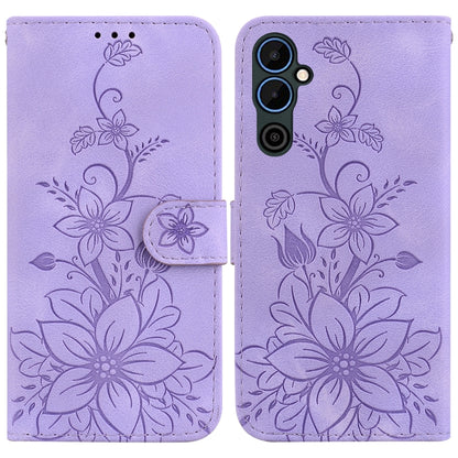 Lily Embossed Leather Phone Case, For Tecno Pova 5 Pro, For Tecno Pova Neo 3, For Tecno Pova 5, For Tecno Camon 20 Premier 5G, For Tecno Camon 20 Pro 5G, For Tecno Camon 20 Pro 4G / Camon 20, For Tecno Spark 10 5G, For Tecno Spark 10 4G / Spark 10C    ...