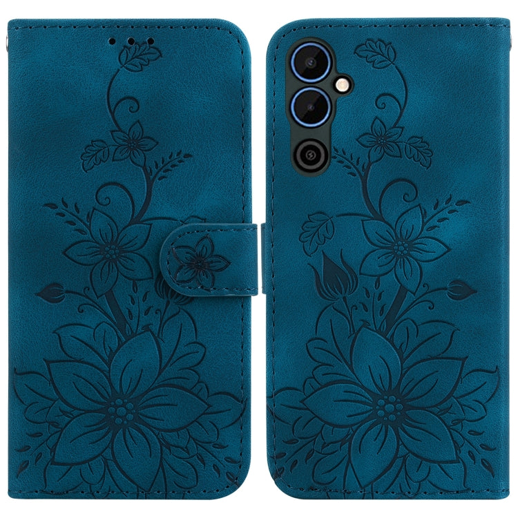 Lily Embossed Leather Phone Case, For Tecno Pova 5 Pro, For Tecno Pova Neo 3, For Tecno Pova 5, For Tecno Camon 20 Premier 5G, For Tecno Camon 20 Pro 5G, For Tecno Camon 20 Pro 4G / Camon 20, For Tecno Spark 10 5G, For Tecno Spark 10 4G / Spark 10C    ...
