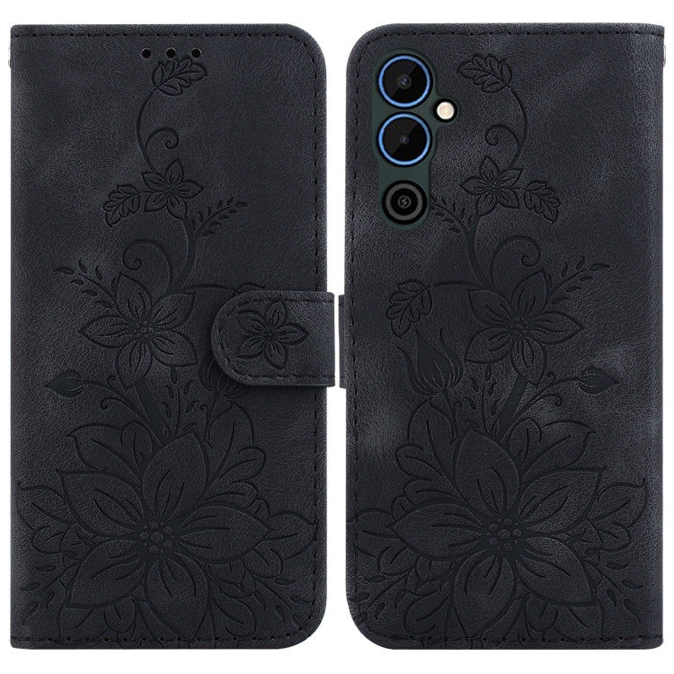 Lily Embossed Leather Phone Case, For Tecno Pova 5 Pro, For Tecno Pova Neo 3, For Tecno Pova 5, For Tecno Camon 20 Premier 5G, For Tecno Camon 20 Pro 5G, For Tecno Camon 20 Pro 4G / Camon 20, For Tecno Spark 10 5G, For Tecno Spark 10 4G / Spark 10C    ...
