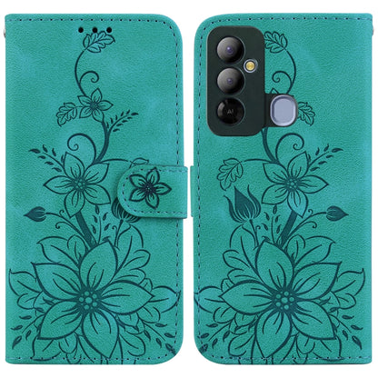 Lily Embossed Leather Phone Case, For Tecno Pova 5 Pro, For Tecno Pova Neo 3, For Tecno Pova 5, For Tecno Camon 20 Premier 5G, For Tecno Camon 20 Pro 5G, For Tecno Camon 20 Pro 4G / Camon 20, For Tecno Spark 10 5G, For Tecno Spark 10 4G / Spark 10C    ...