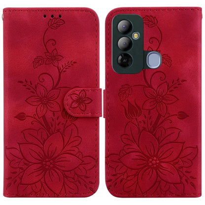 Lily Embossed Leather Phone Case, For Tecno Pova 5 Pro, For Tecno Pova Neo 3, For Tecno Pova 5, For Tecno Camon 20 Premier 5G, For Tecno Camon 20 Pro 5G, For Tecno Camon 20 Pro 4G / Camon 20, For Tecno Spark 10 5G, For Tecno Spark 10 4G / Spark 10C    ...