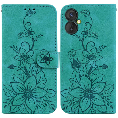 Lily Embossed Leather Phone Case, For Tecno Pova 5 Pro, For Tecno Pova Neo 3, For Tecno Pova 5, For Tecno Camon 20 Premier 5G, For Tecno Camon 20 Pro 5G, For Tecno Camon 20 Pro 4G / Camon 20, For Tecno Spark 10 5G, For Tecno Spark 10 4G / Spark 10C    ...